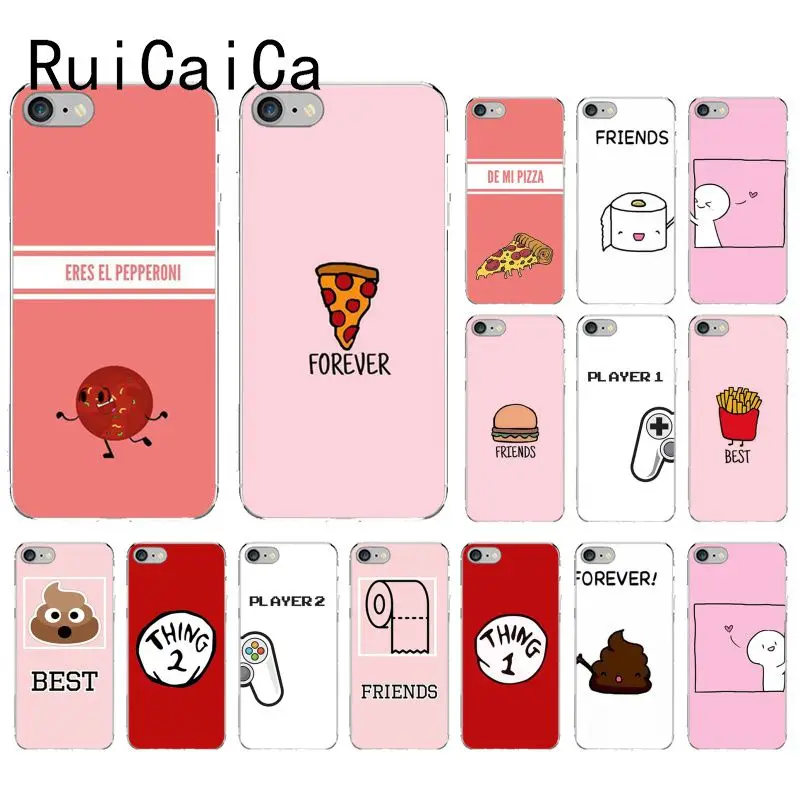 Мягкий силиконовый чехол RuiCaiCa BFF для iPhone 5 5Sx 6 7 7plus 8 8Plus X XS MAX XR|Чехлы-накладки| |