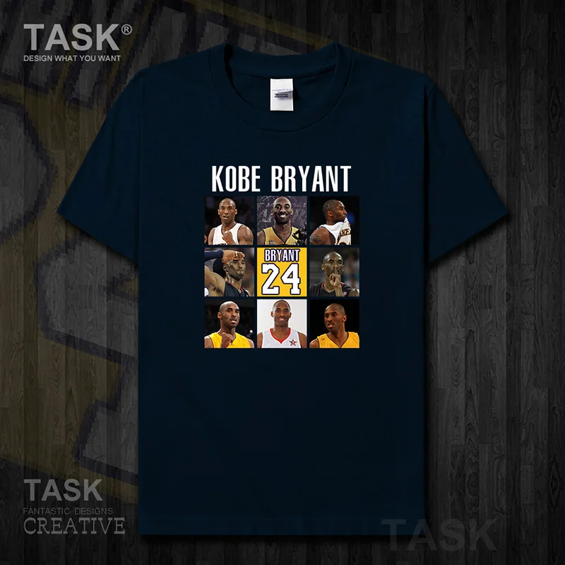 Kobe футболка мужские майки фитнес-футболки черные Manba вентиляторы уличные футболки Bryant США баскетбольная звезда футболка квадратный узор