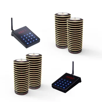 

Waterproof Guest Buzzer Coaster Customer Call Paging Vibrate Restaurant Queue Waitress Wireless Cafe Pager System