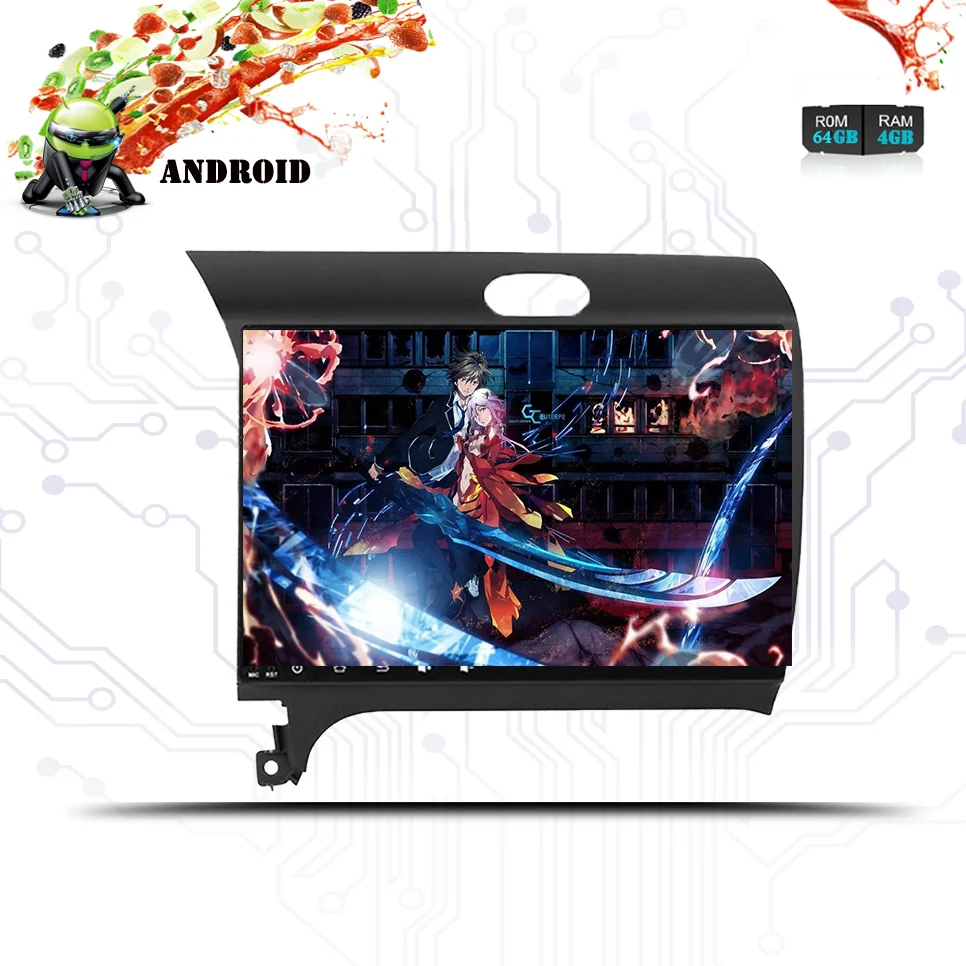 Авто 4+ 64 ГБ Android 9,0 2 DIN автомобильный DVD gps для Kia CERATO K3 FORTE 2013 головное устройство с Радио Видео плеер wifi стерео