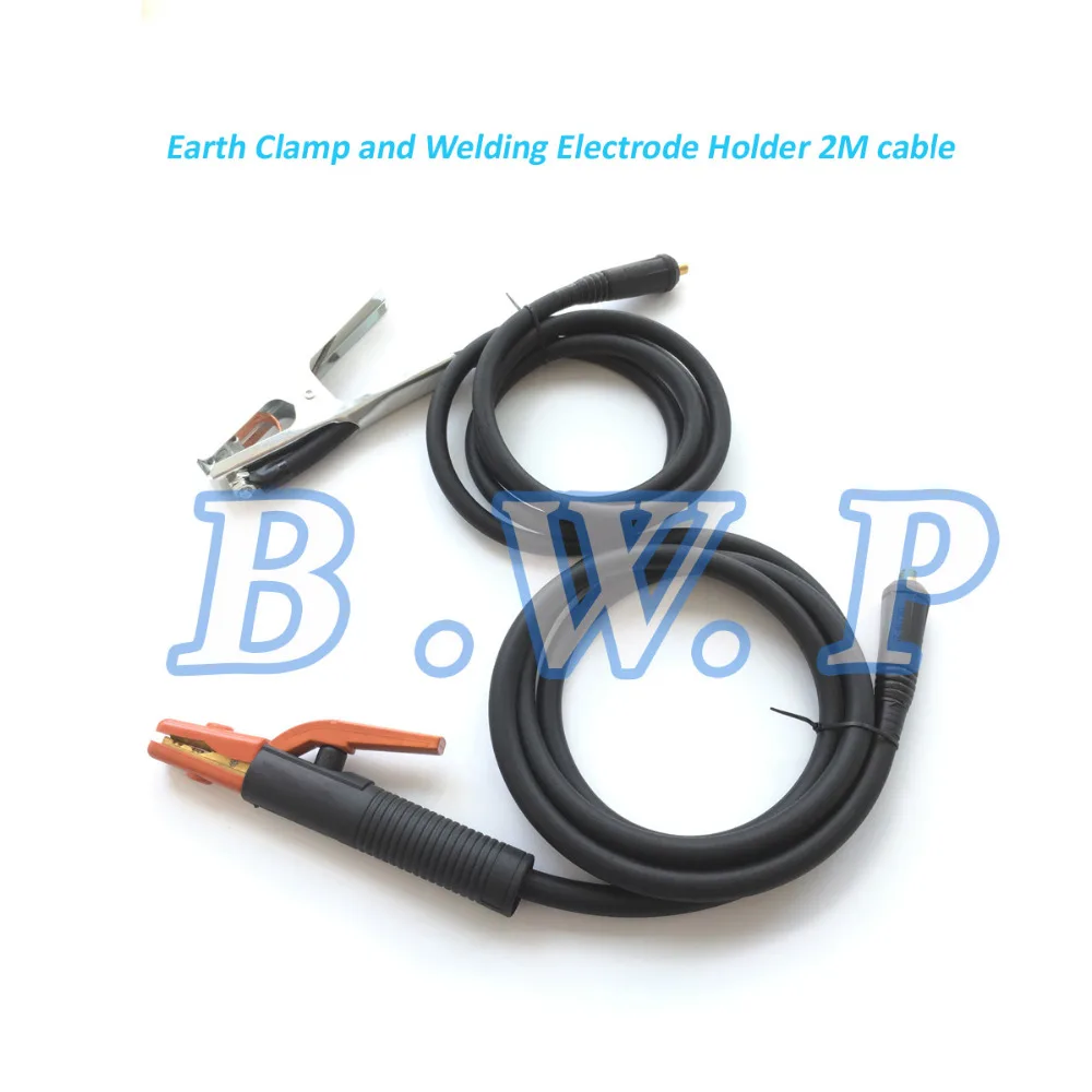 

1Set 300A Welding Electrode Hoder And Earth Clamp Kit With 2M Cable 10-25mm Euro Connector For Sick ARC MMA Welder