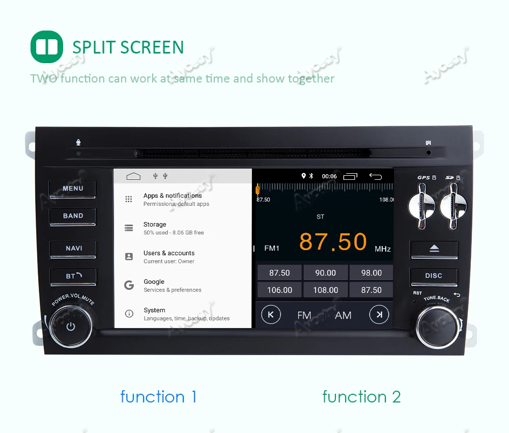 Discount DSP IPS 2 Din Android 9.0 Car DVD Multimedia Player GPS Navigation for Porsche Cayenne 2003-2010 Radio fm stereo Head unit obd2 2
