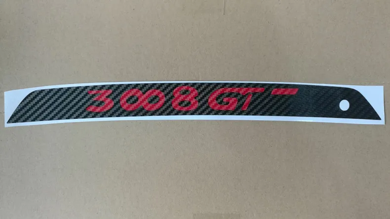 Наклейки и наклейки из углеродного волокна с высоким креплением стоп-сигнал, светильник для автомобиля, Стайлинг для peugeot 3008 5008 3008 GT - Название цвета: B