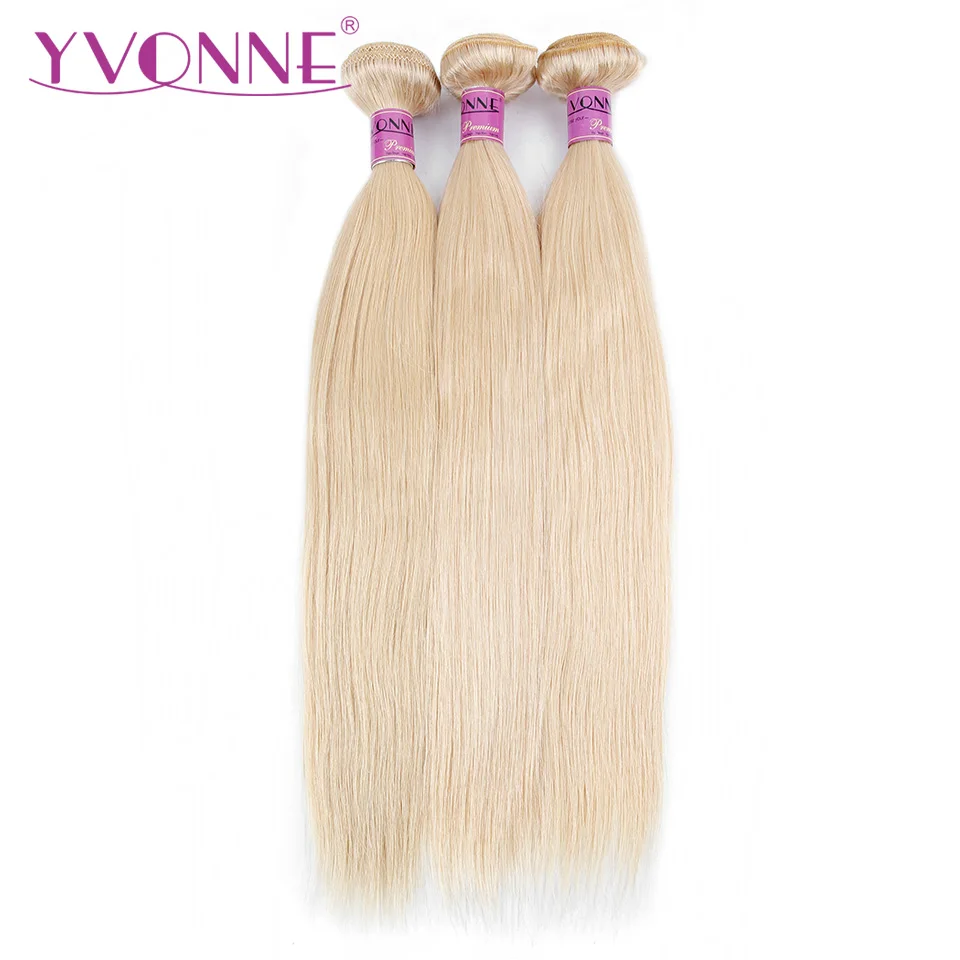 

YVONNE 613 Blonde Hair Bundles Brazilian Remy Straight Human Hair Weave