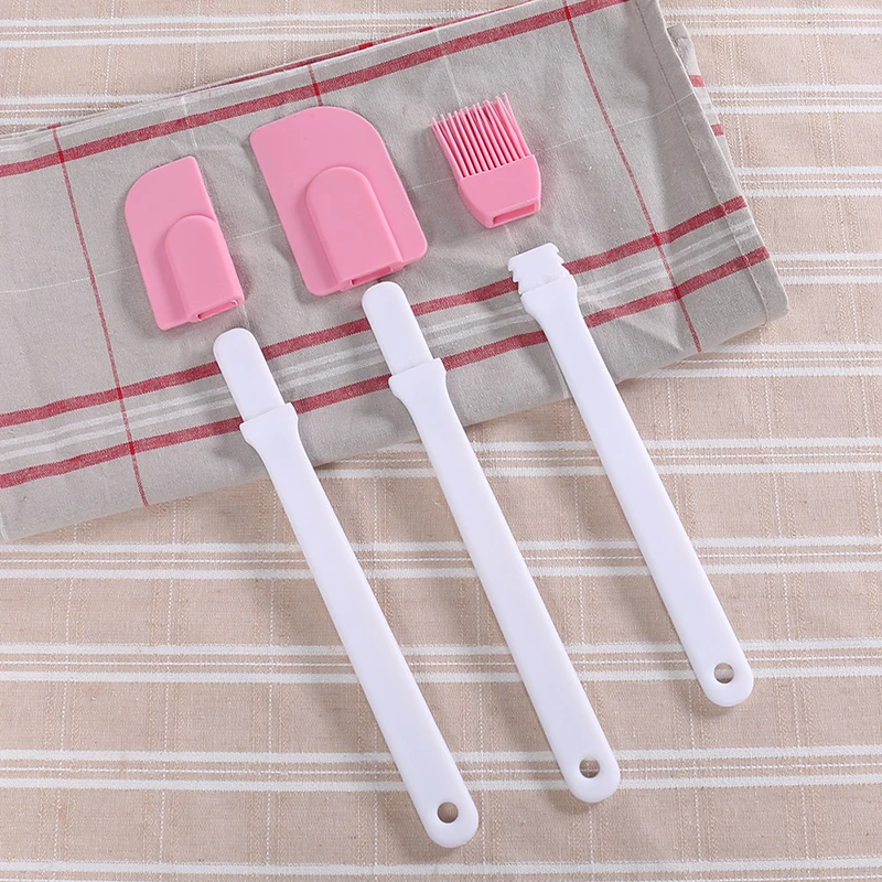  3pieces set Kitchenware Silicone Three sets Baking Sauce Brush Butter Cooking Spatula Cookie Pastry