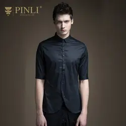 Camiseta Masculina гавайская рубашка Pinli продукт Сделано Лето S172413074 новый для мужчин развивать нравственность в однотонный рукавом