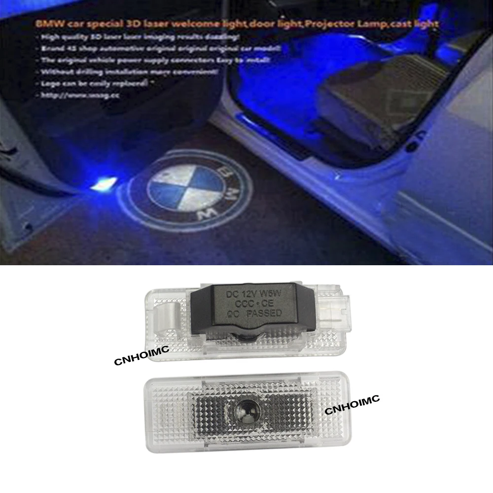 

2pcs Car Door Light Logo Light Emblem Logo For BMW E39 E53 X5 E52 528i Car-styling Ghost Door Warning Light Car LED Door Lamp