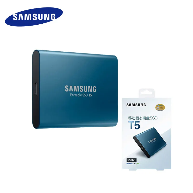 SAMSUNG T5 SSD USB3.1 HDD 250 ГБ 500 1 ТБ внешний жесткий диск USB 3 0 для настольных ПК Бесплатная