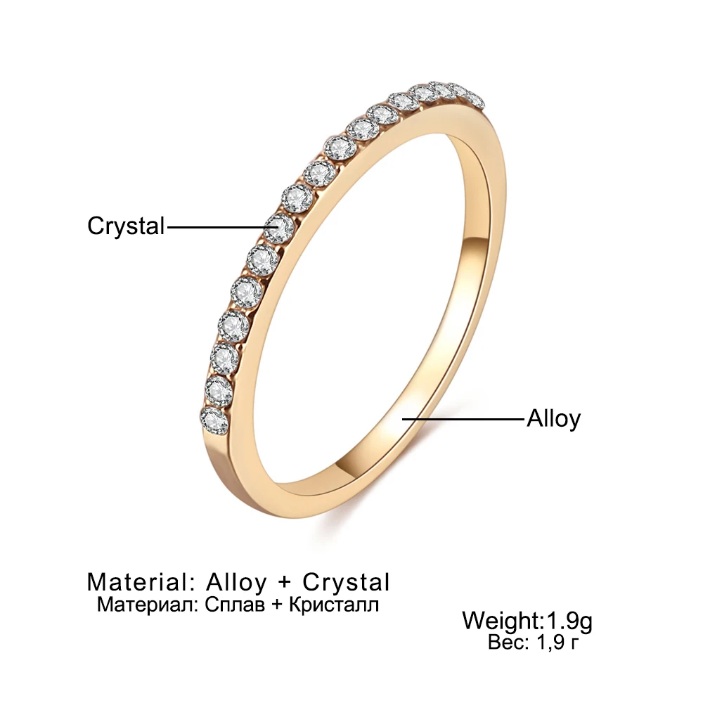 Vienkim, модные кольца серебряного цвета для женщин, очаровательное классическое круглое обручальное кольцо из Кубического циркония ААА, обручальное кольцо, ювелирное изделие