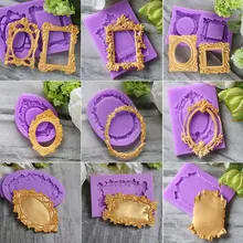 Классическая рамка силиконовая форма помадка форма для украшения торта инструменты формы для шоколадной мастики, Sugarcraft, кухонные гаджеты