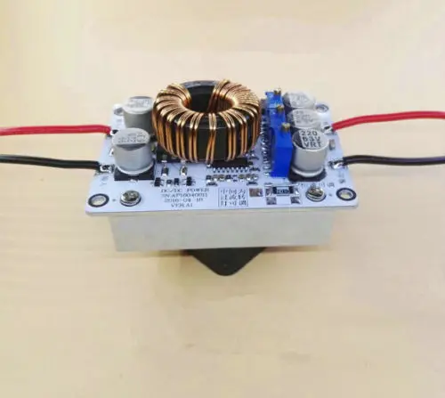 

600W 10A DC Boost Step Up Power Converter CA CV Aluminum Base + Fan 10-60V Input