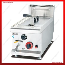 GF71A commercial counter top stainless steel potato big volume lpg gas chicken fryer deep fryer machine with basket GF71A commercial counter top stainless steel potato big volume lpg gas chicken fryer deep fryer machine with basket