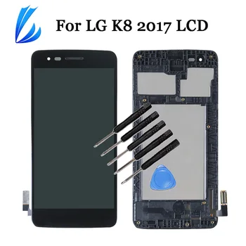 

5 Inch LCD Touch Display For LG K8 2017 X240 LCD Touch Screen Replacement Digitizer Assembly With Frame No Dead+Tools