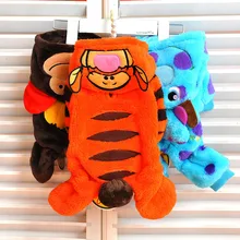 Winter warm Fleece  small dog coat clothes jacket funny pet cat tiger monkey dinosaur Costume Jumpsuit jumpers Hoodie
