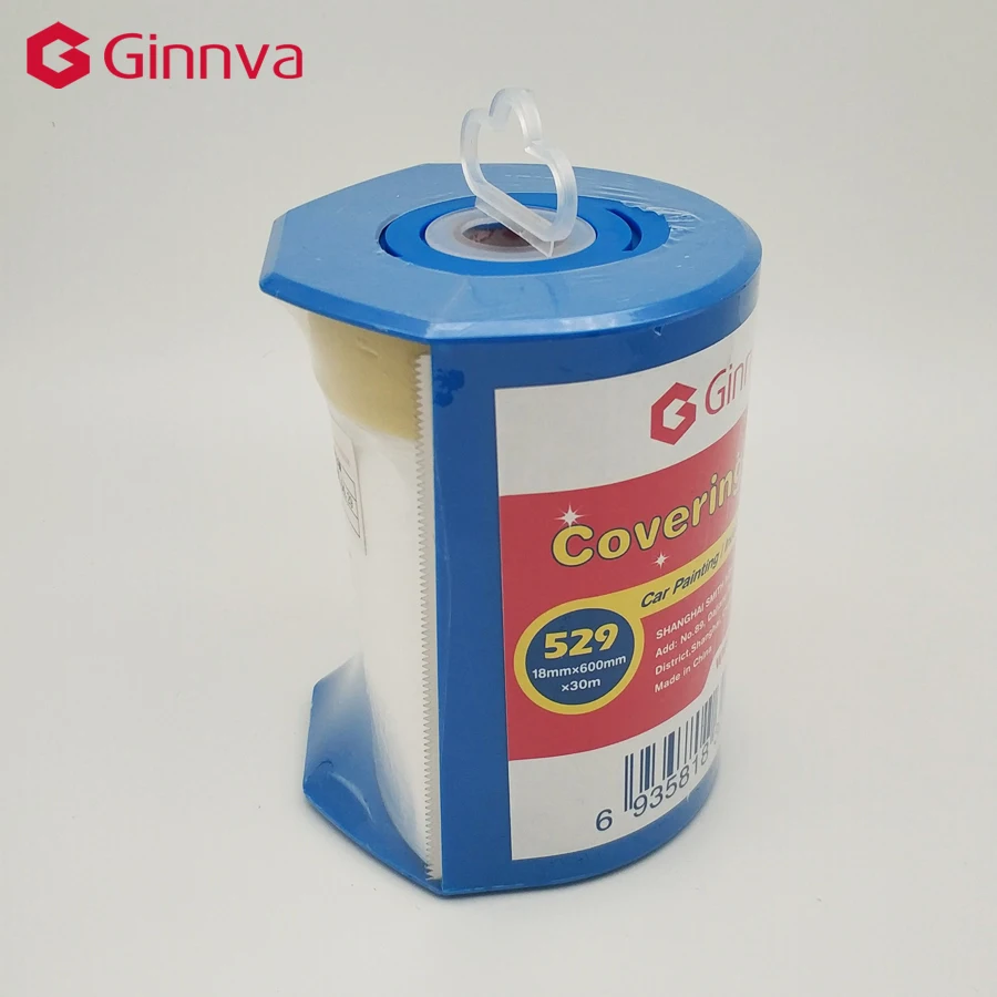 PE Masking Film Waterproof Spraying Film for Car Painting Pre Taped