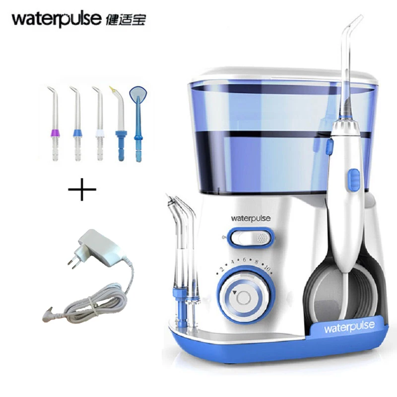 Waterpulse V300 3 Colors Dental Flosser Pro Oral Irrigator 800ml Oral Hygiene Dental Floss For Family Daily Oral Care