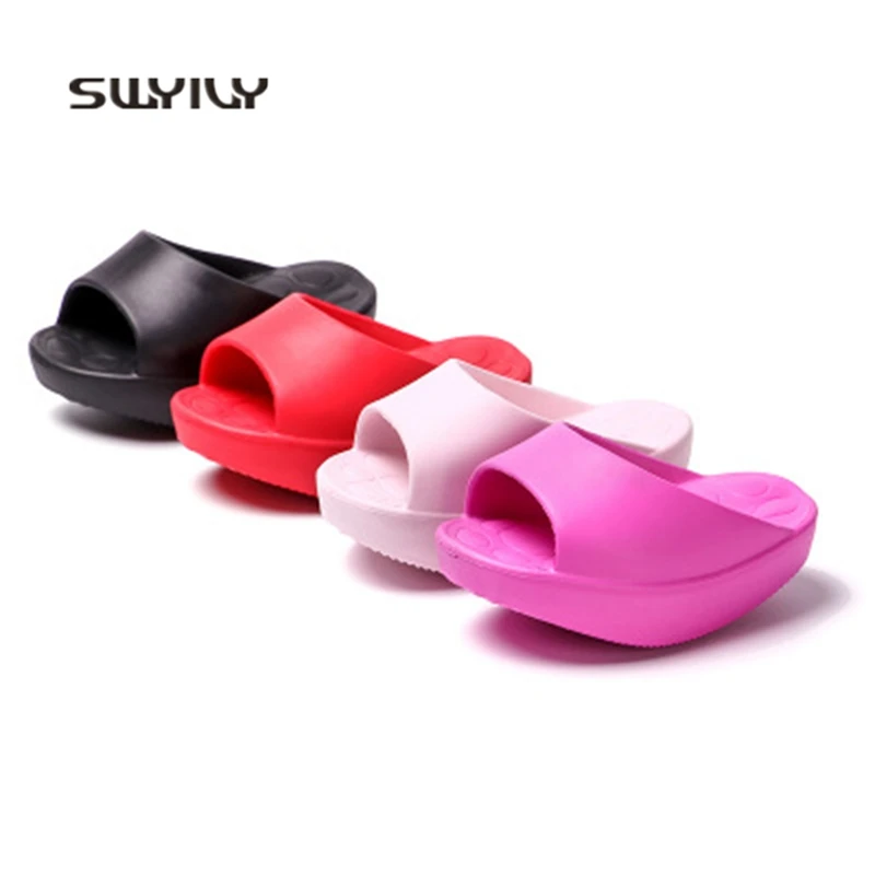 comprar Mulheres Emagrecimento Chinelos SWYIVY XO tipo de Correção Pernas Chaminé Perder Peso Balançar Sapatos 2018 Verão Senhora Meia pé sapatos