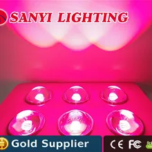 Быстрая 900 Вт привело светать Cob 6 полосный красный+ синий+ Orange+ белый+ ИК+ УФ с 3 года гарантии