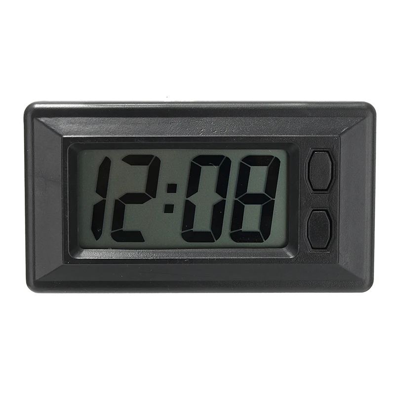 Auto Mounted Electronic LCD Digital Mini Clock With Calendar for Car Dashboard