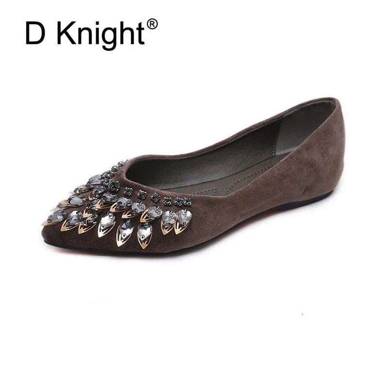 

Brand 2019 Spring Summer New Lady Flat Shoes Casual Women Shoes Comfortable Pointed Toe Ballet Flats Shallow Mouth Loafers Woman