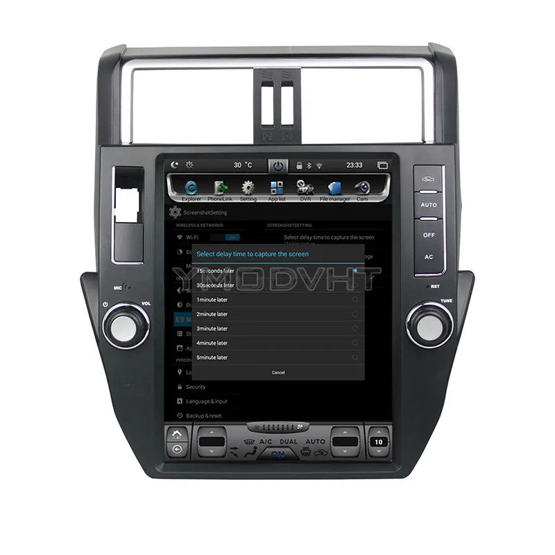Cheap YMODVHT 12.1inch Vertical Screen Android 7.1 Quad Core 2GB+32GB Car DVD Radio GPS for Toyota Land Cruiser Prado 150 LC150 2014 5