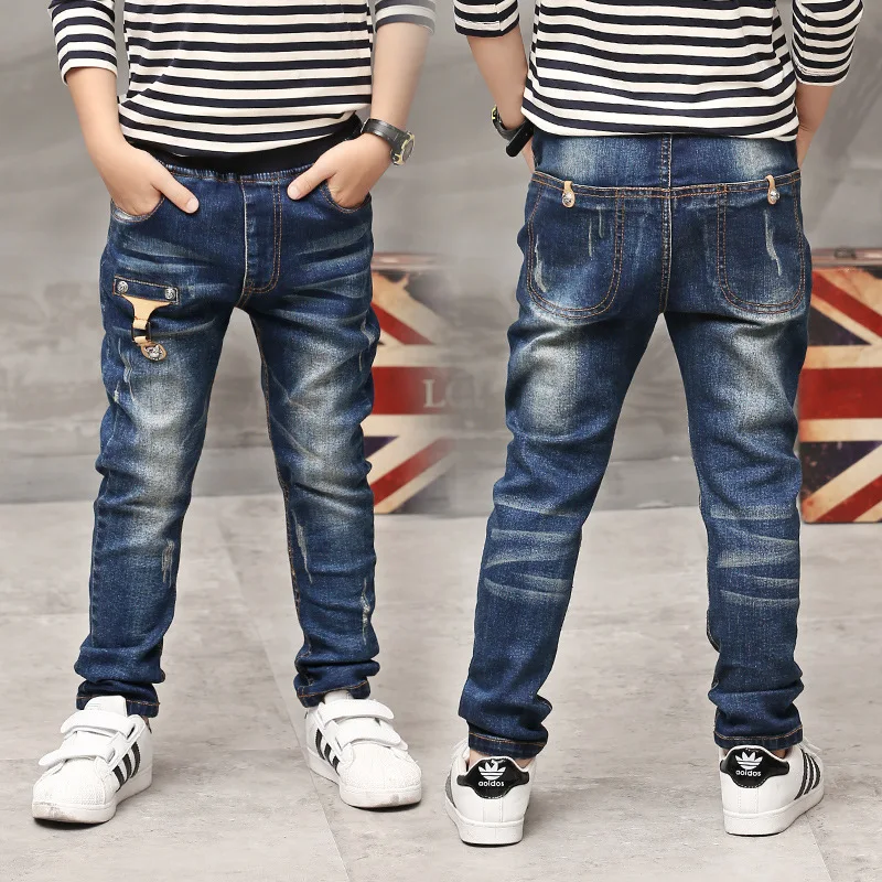 New Year, boy jeans,Children Casual Trousers Baby Boys Jeans Long Denim