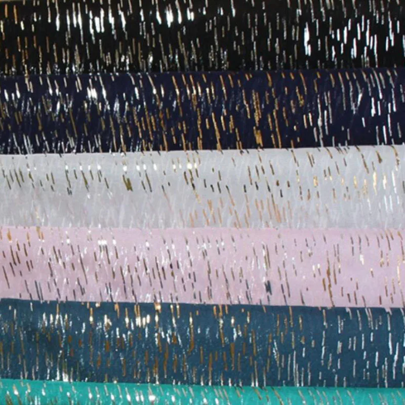 Шифоновая бронзовая струящаяся ткань блестящая ткань бронзовая ткань для костюма DIY сценическое платье для косплея 1 м