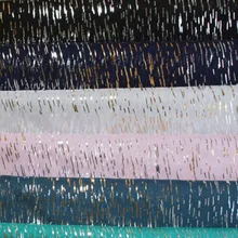 Шифоновая бронзовая струящаяся ткань блестящая ткань бронзовая ткань для костюма DIY сценическое платье для косплея 1 м