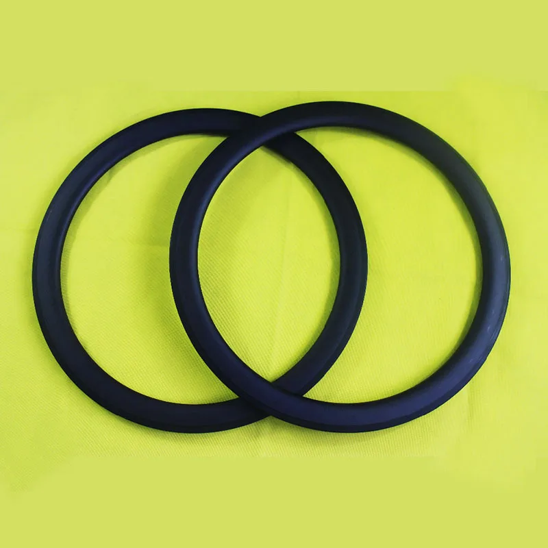 

50mm Depth Clincher Road Bicycle carbon rims 25mm brake track width 3K Matte Front 20 Rear 24 20/24H Internal Nipple Holes 700C