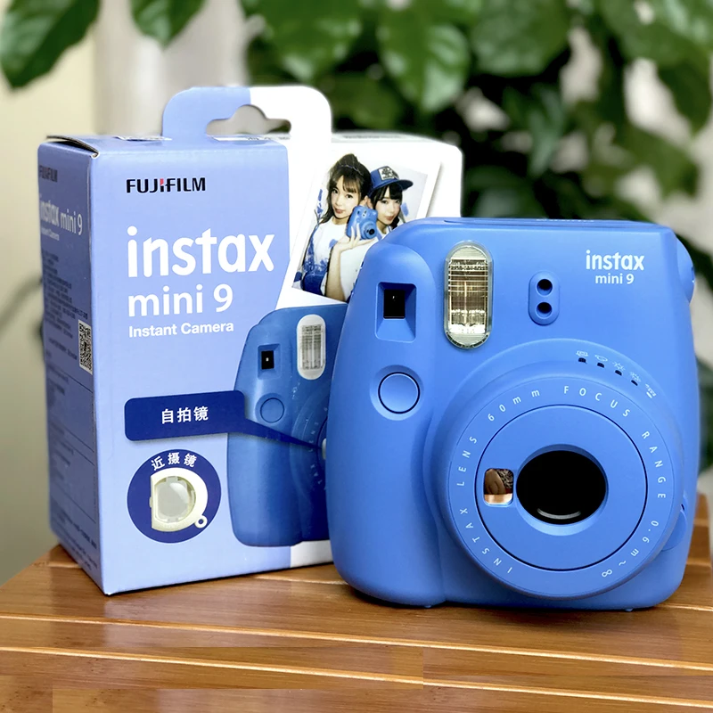 100% аутентичная фотокамера Fuji Fujifilm Instax Mini 9 мгновенная 5 цветов с зеркалом для