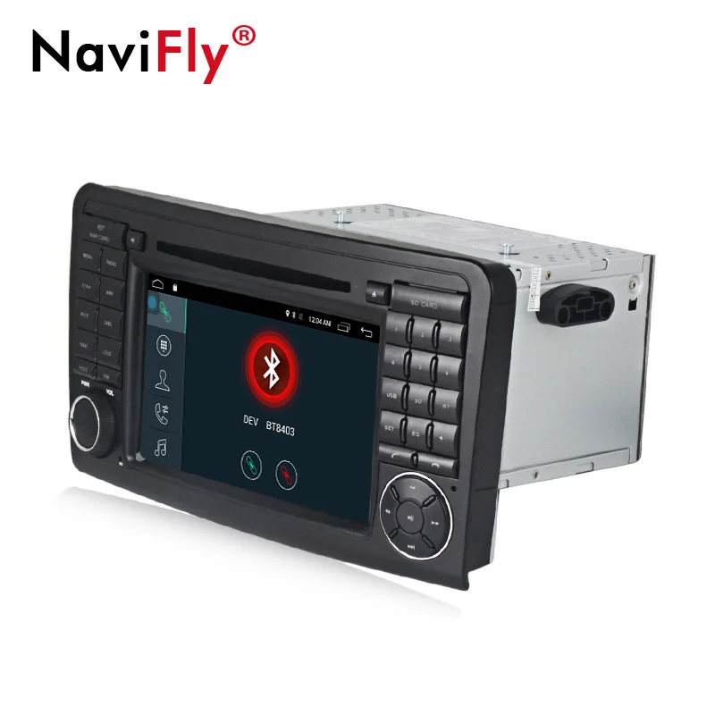 Perfect NaviFly 7 inch 2 din Android7.1 car dvd radio for Mercedes/Benz/ML ML350 L450 ML500/GL CLASS W164 GL320 GL350 GL420 car gps 2