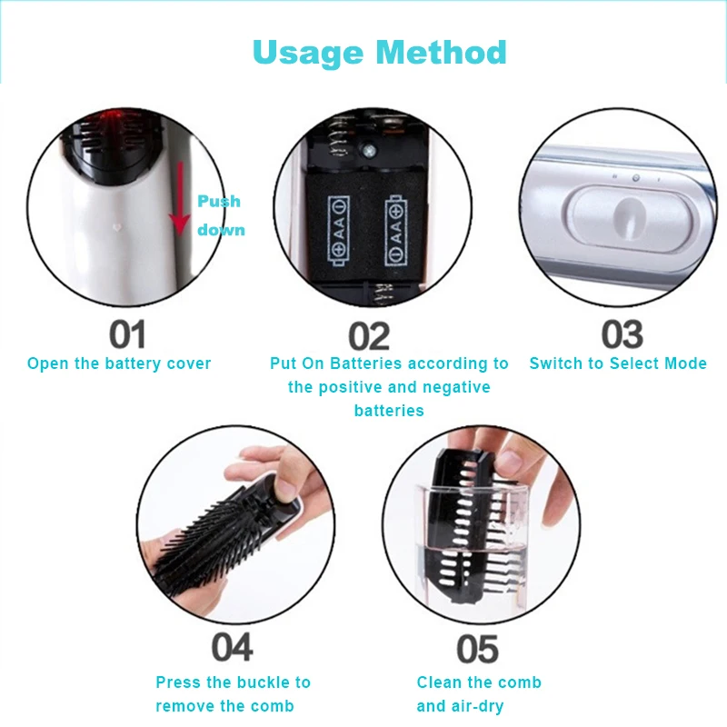Electric Laser Hair Growth Comb Head Scalp Massager Hair Growth Treatment Hairbrush Anti Hair Loss Laser Regrowth Therapy Comb 2