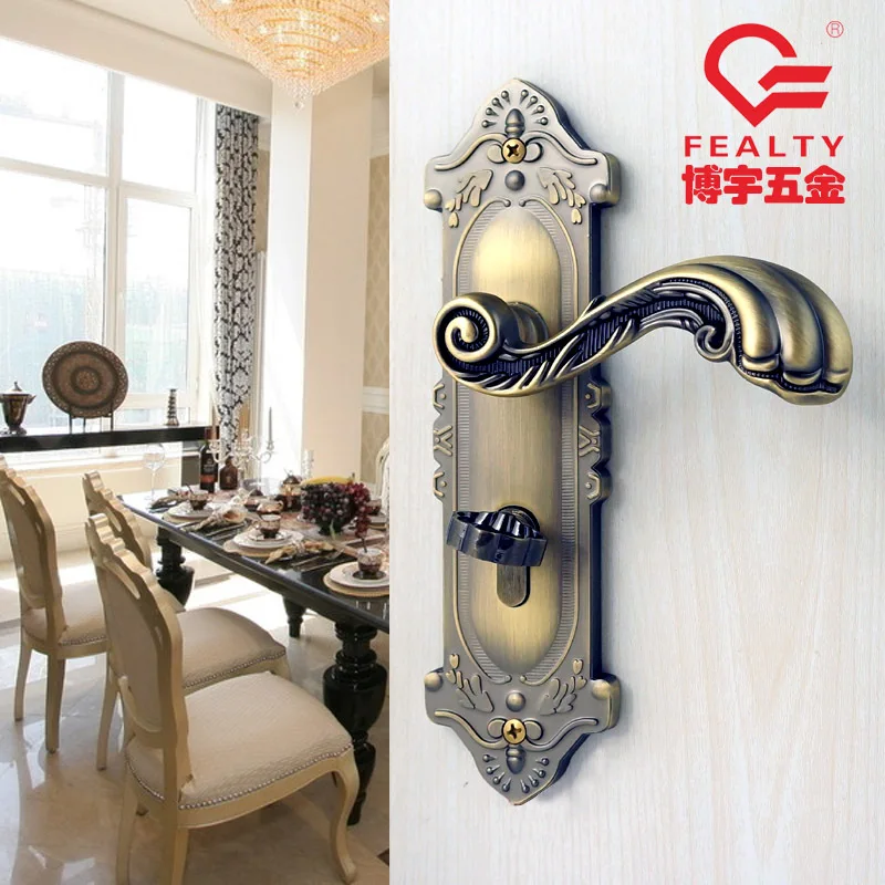 

Free Shipping Hardware Decoration Stainless Steel Anti-theft Mute Indoor Door Lock Modern European-style Room Double Bedroom