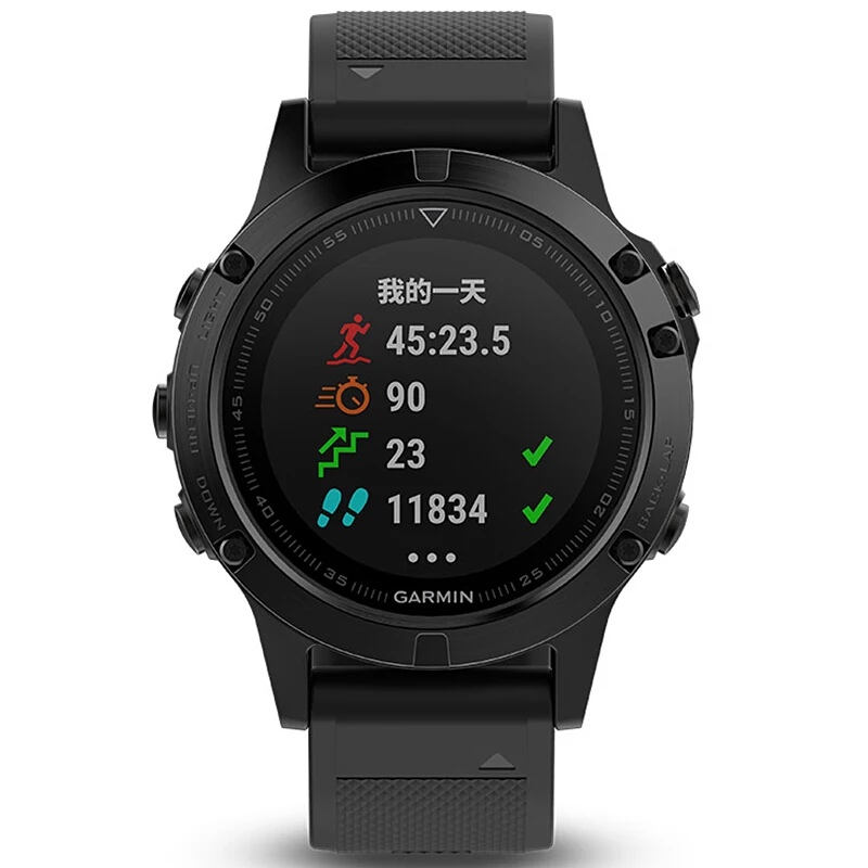 GARMIN Fenix 5 Премиум мультиспортивные GPS часы с пульсом на запястье сапфир DLC|Цифровые