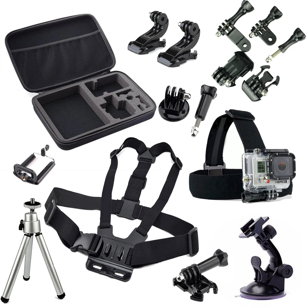 font b Action b font font b Camera b font Travel Accessories set Go pro
