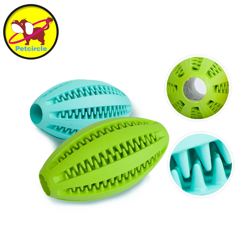 Image Petcircle New Pet Dog Toy Rubber Ball Pet Toys Puppy Chew Toys Tooth Cleaning Pet Balls Food for chihuahua 11cm freeshipping
