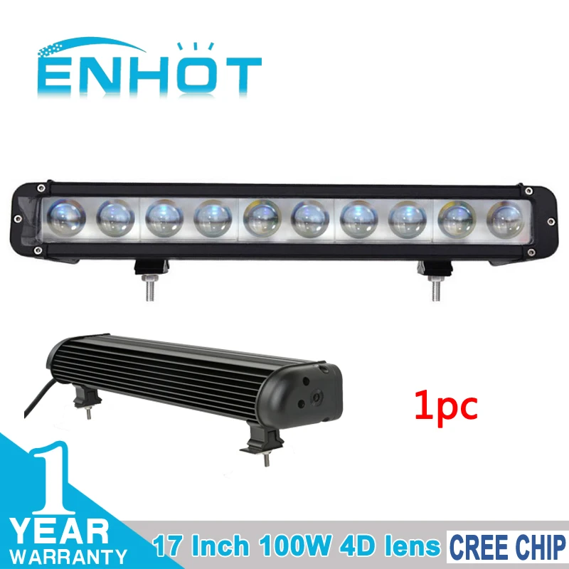 Светодиодная панель с чипом ENHOT 17 дюймов 4d-линза 100 Вт комбинированный луч для