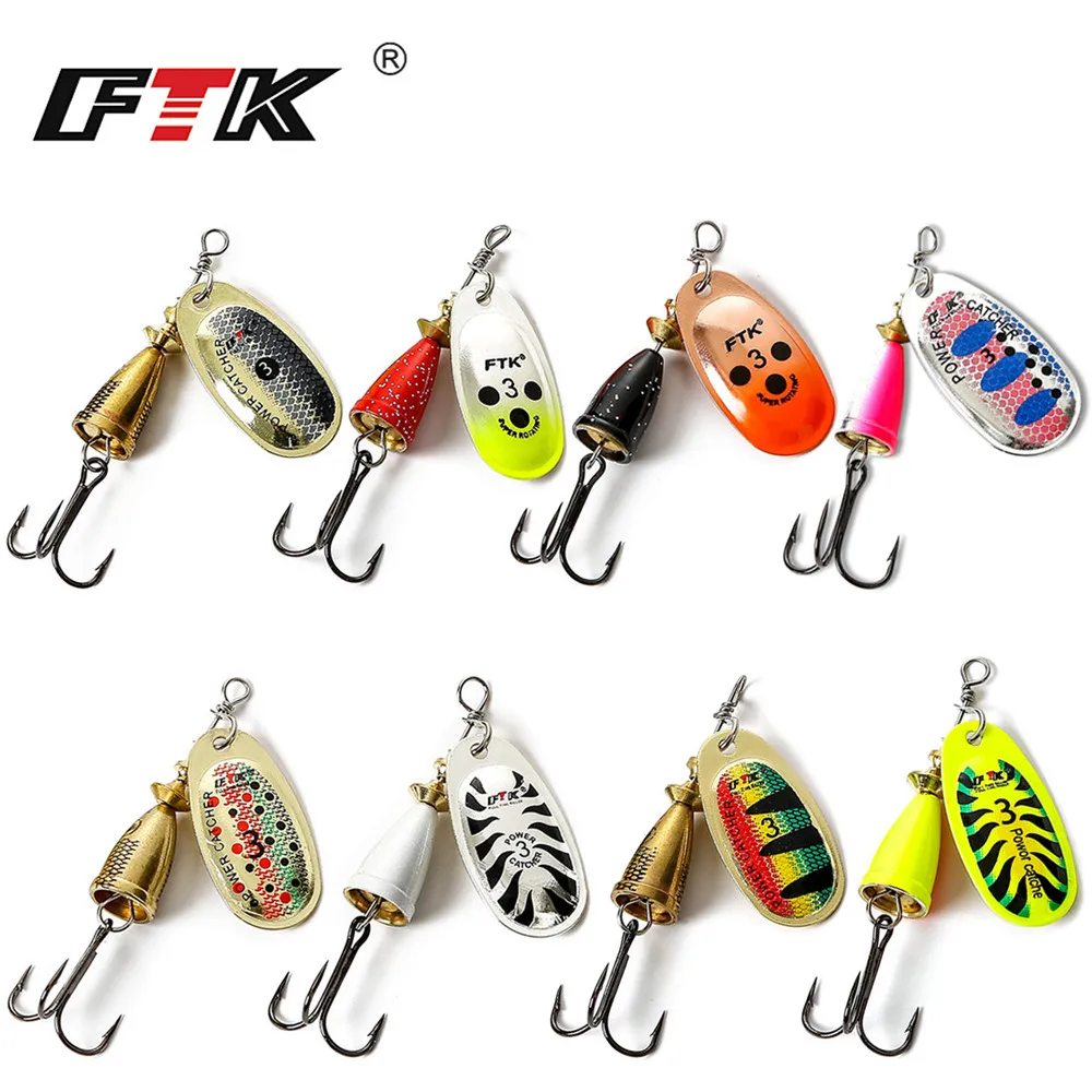 

2018 1PCS 6cm-7.5cm Size 3 4 5 Spinner Spoon Bait Fishing Lure Hard Bait Fishing Spoon with Mustad Treble Hooks Fishing Tackle