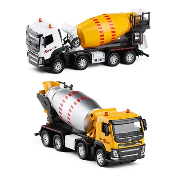 

1:50 Volvo Dump Truck Car Cement Engineering Toy Educational Collection Model Car With Sound and Light No Box V081