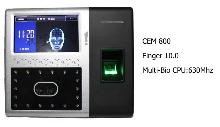 Iface302 уход за лицом и отпечатком пальцев multi-биометрические часы-Регистратор посещений доступа Управление терминал с резервной батареей с ID-Карты