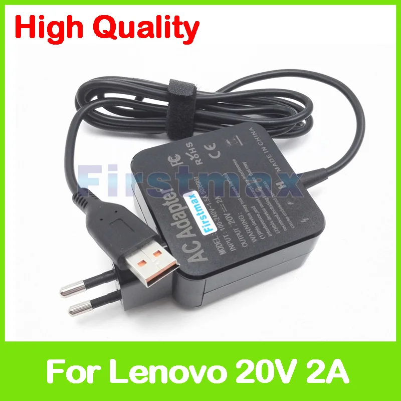 20V 2A 40W Ноутбук AC адаптер питания зарядное устройство ADL40WDG 36200565 ADL40WDE 36200566 для Lenovo