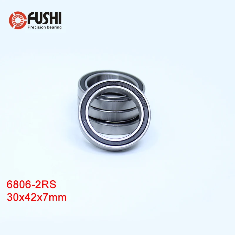Aliexpress.com : Buy 6806 2RS Bearing 10Pcs 30x42x7 mm ABEC 1 Thin ...
