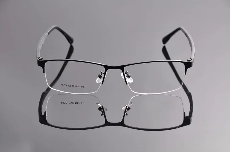 DEDING, мужские деловые очки, прозрачные линзы, очки для близорукости, оправа, металлическая полуоправа, очки для глаз Oculos de Grau DD1316