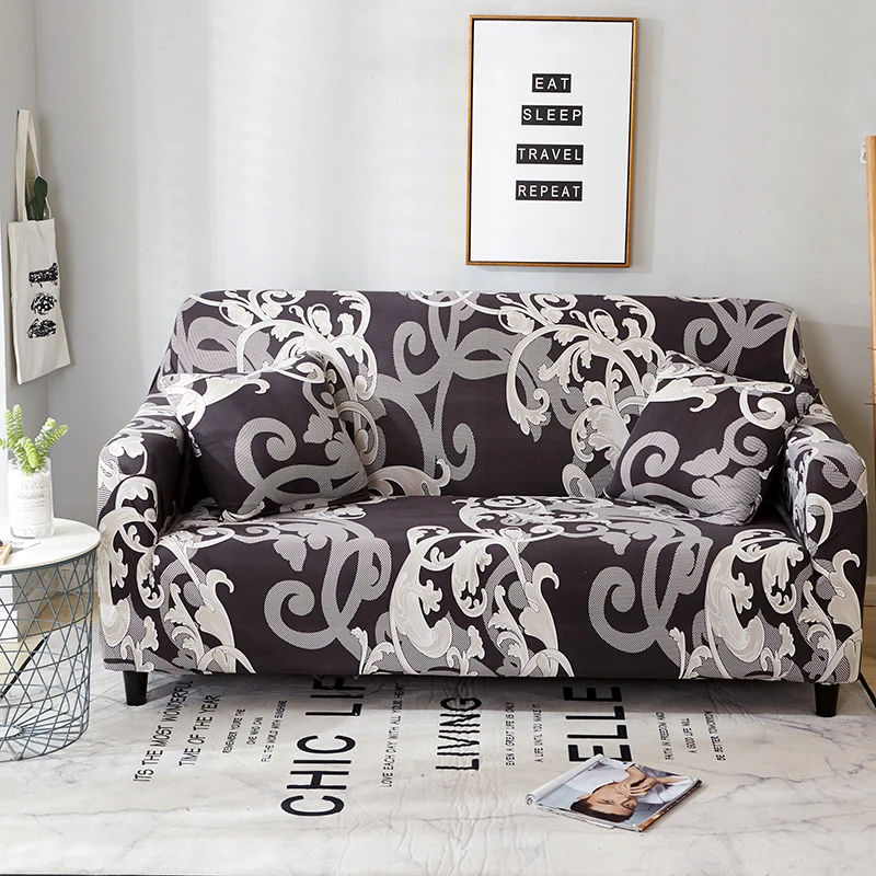 

Spandex Elastic Sofa Cover Universal Slipcovers Protective L Shaped 2 Seater Stretch Furniture Couch Cover for Living Room Decor