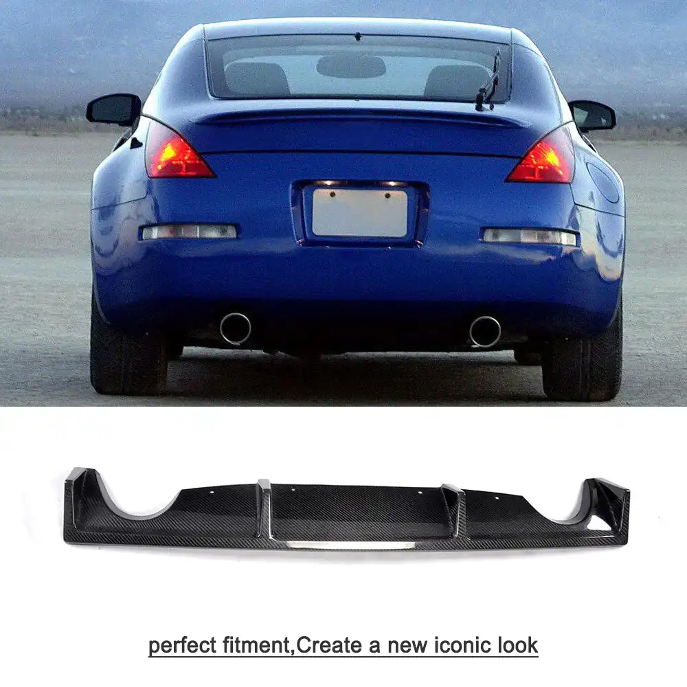 Detail Feedback Questions About Carbon Fiber Car Rear Per Lip Carbon Fiber Car Rear Per Lip Diffuser For Nissan 350z Coupe And Convertible 2 Door 2003