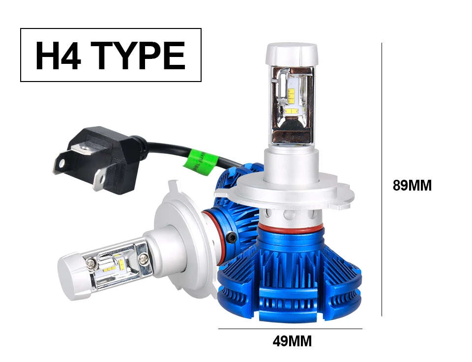 ZES H4 LED Headlight Bulb Hi lo Beam 72W 12000lm 12v 24v Auto Headlamp for Toyota Highlander 4Runner Avalon CROWN PRODO PRIUS  (14)