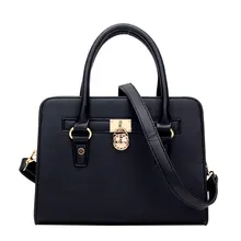 Trendy Elegant Women New Fashion font b Handbag b font Lock Ornament Luxury Embossing Bag High