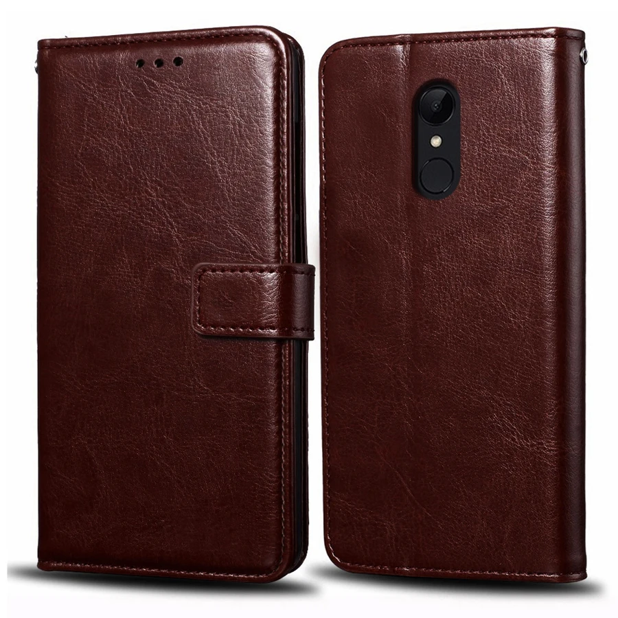 Leather Flip Case For Xiaomi Redmi 5 xiomi redmi 5 Plus Silicone Magnetic Wallet Cover For Coque Xiaomi Redmi 5 Phone Case Funda