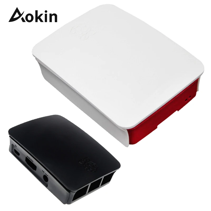 Чехол Aokin для Raspberry Pi, черный, белый, красный, защитный чехол для Raspberry Pi Couqe 3 B/3/2/B+ Capa Fundas