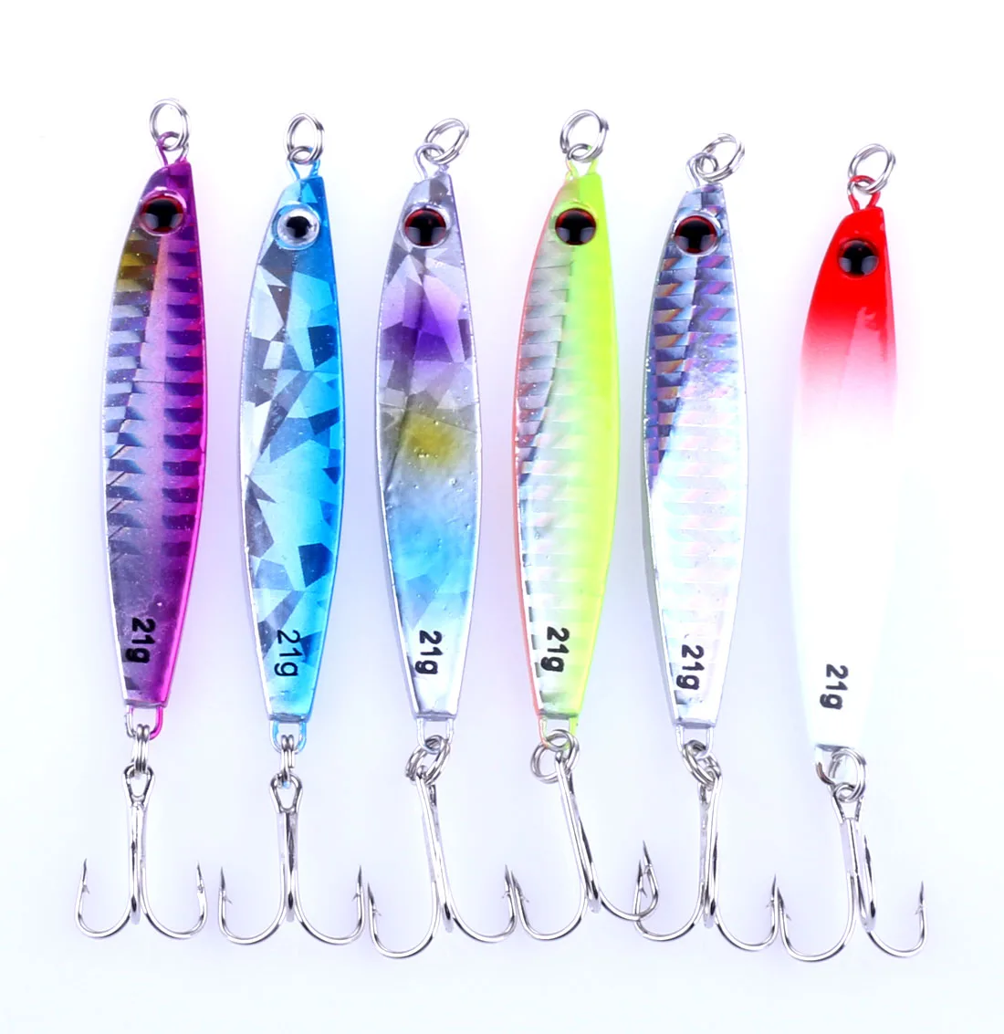 7CM 21G lead Fishing Lure Metal Jig fly flies fish Lure Iron Plate Jig